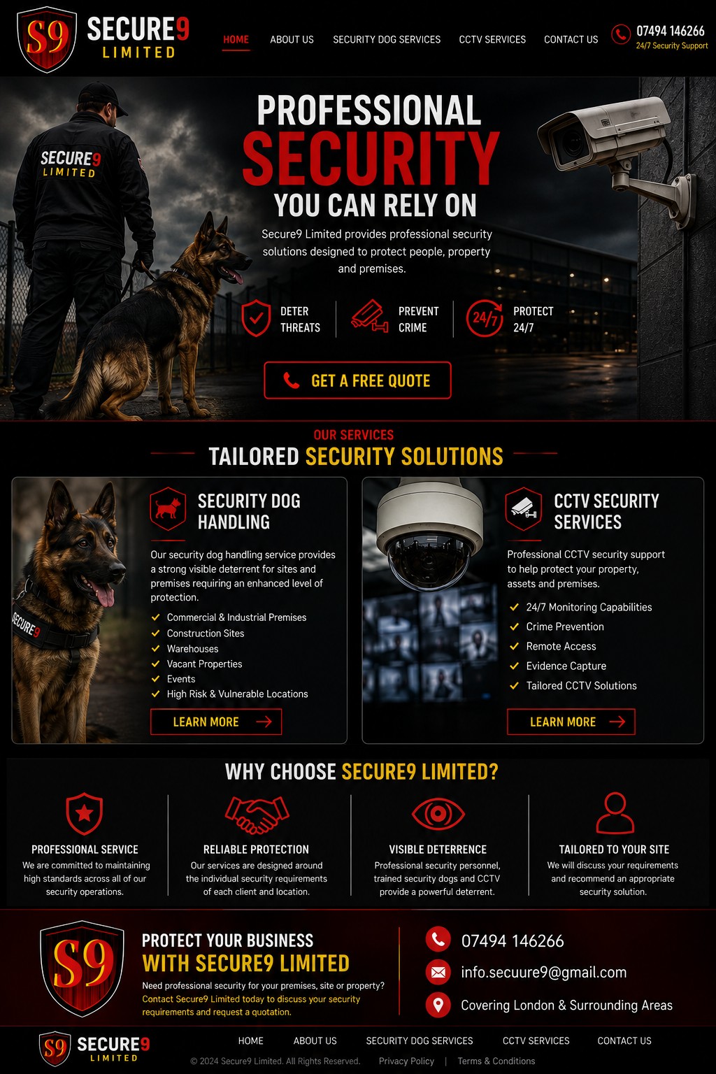 Secure9 Limited professional security services overview